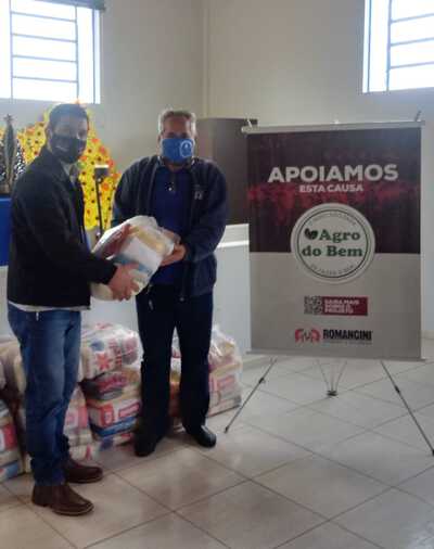 SantuÃ¡rio Nossa Senhora Aparecida recebeu 40 cesta bÃ¡sicas da empresa Romancini 